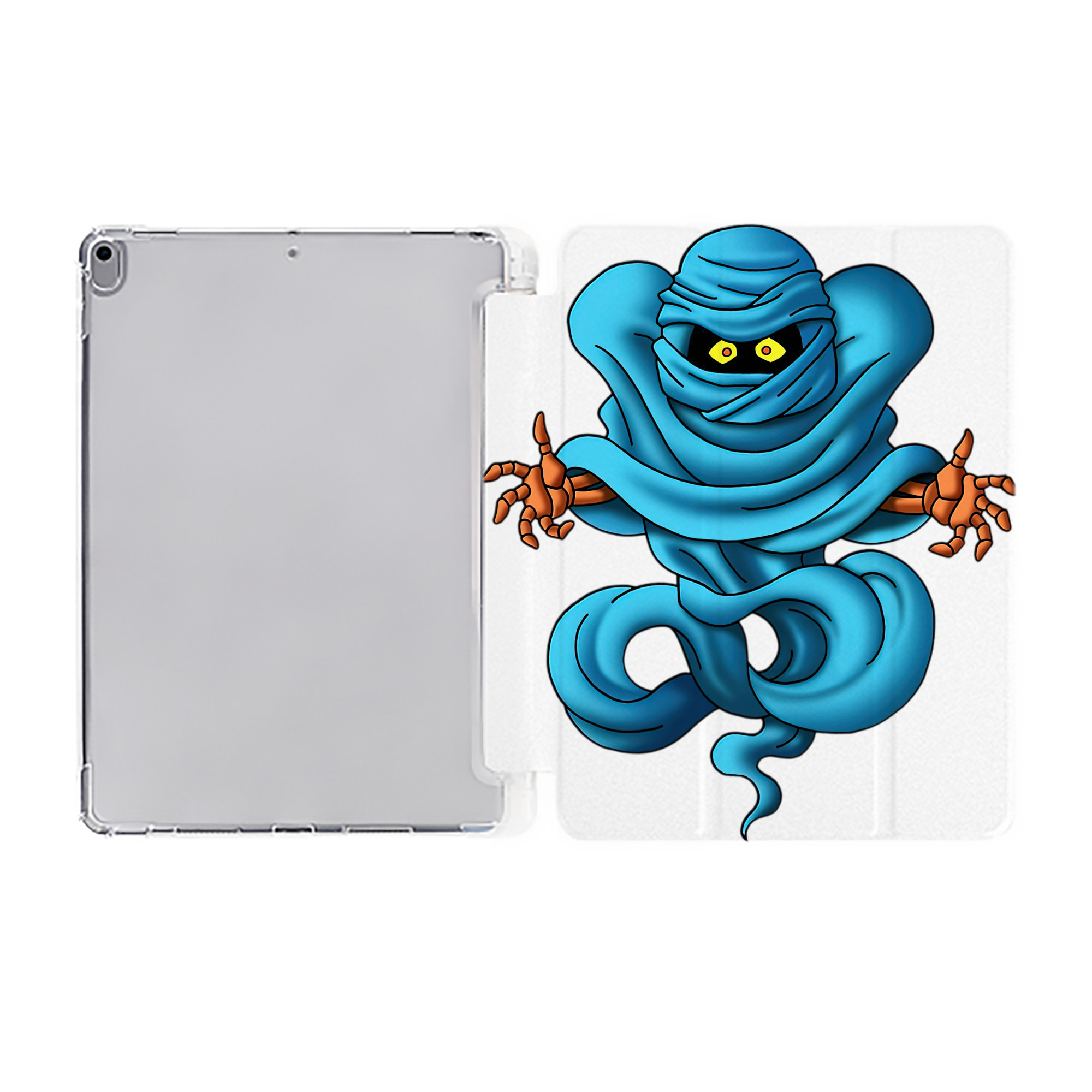 （画像用） ドラゴンクエスト Doragon Kuesuto Dragon Quest IPad ケース ペン収納付き 三つ折りスタンド PUレザー×シリコン 対応機種9.5/10.5/10.9インチ
